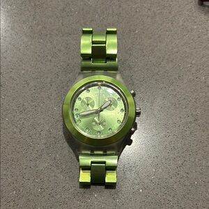 Green Chronograph Watch